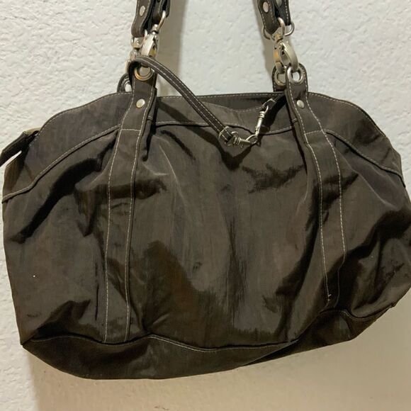 EDDIE Bauer bag brown color nylon double handles multiple pockets - Picture 4 of 11